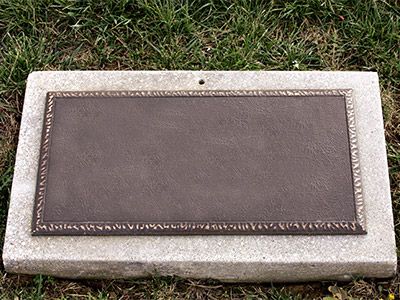 bronze plaque - blank